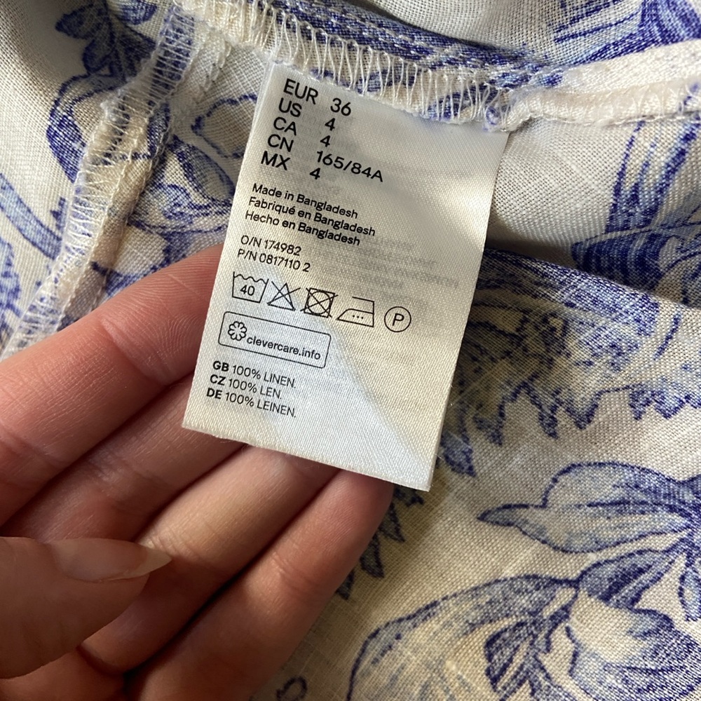 Linen wrap top - Picture 6 of 7
